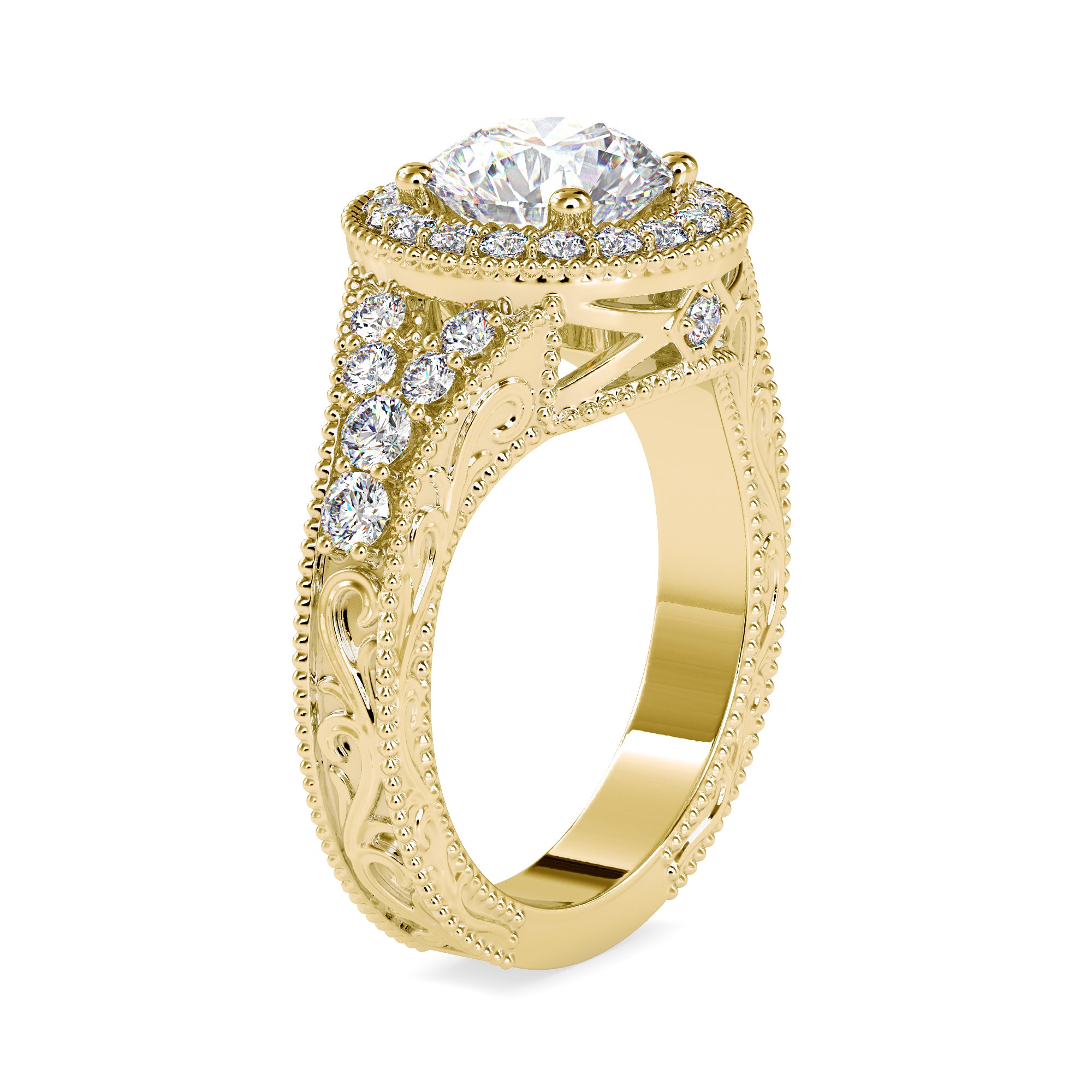 Sunlit Grace Solitaire Ring