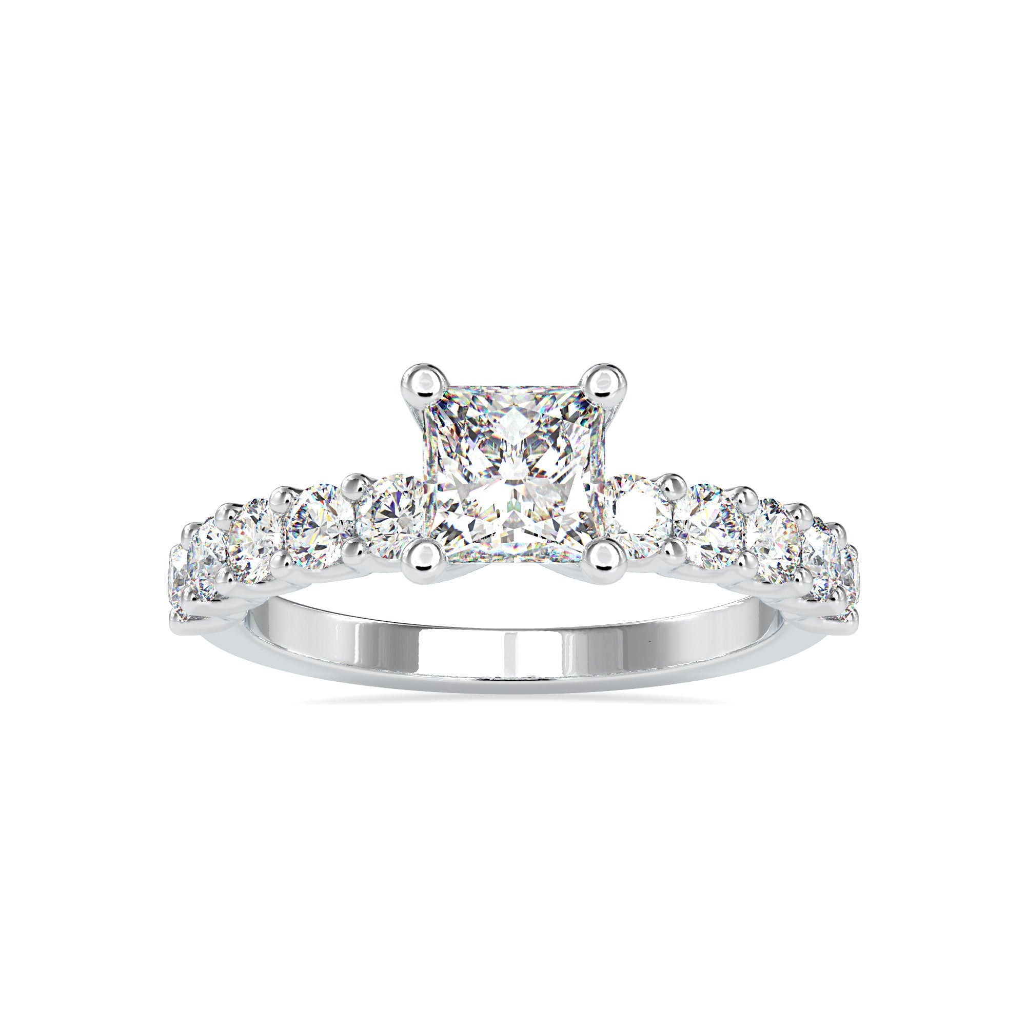 Sparkle Princess Cut Diamond Ring