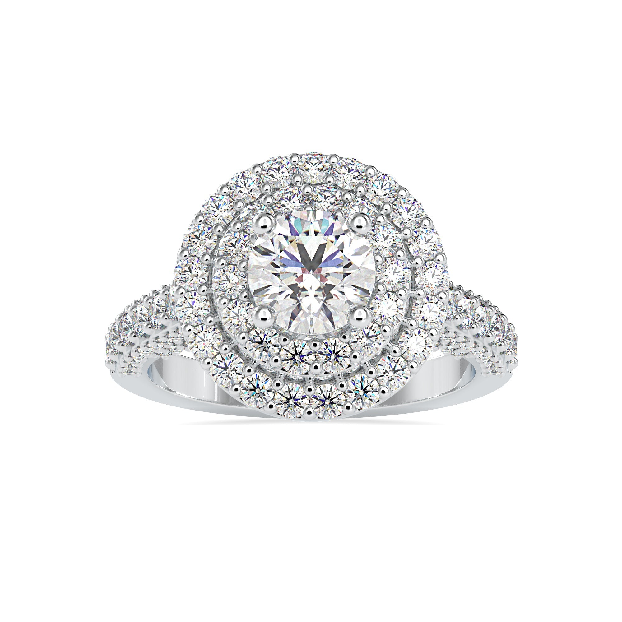 Sensational Halo Diamond Ring