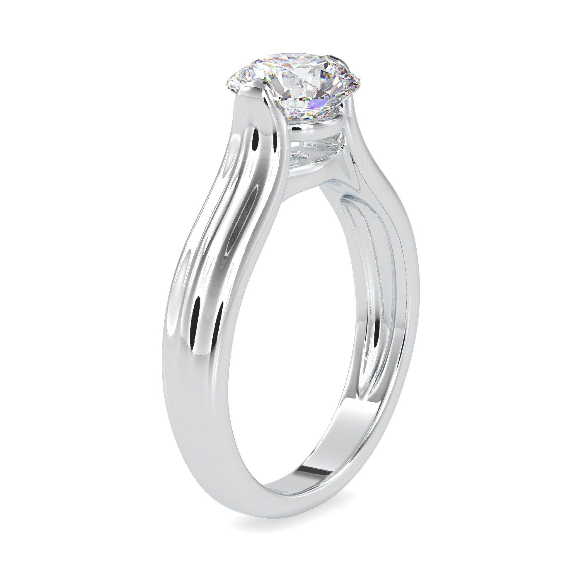 Sparkling Round Diamond Ring