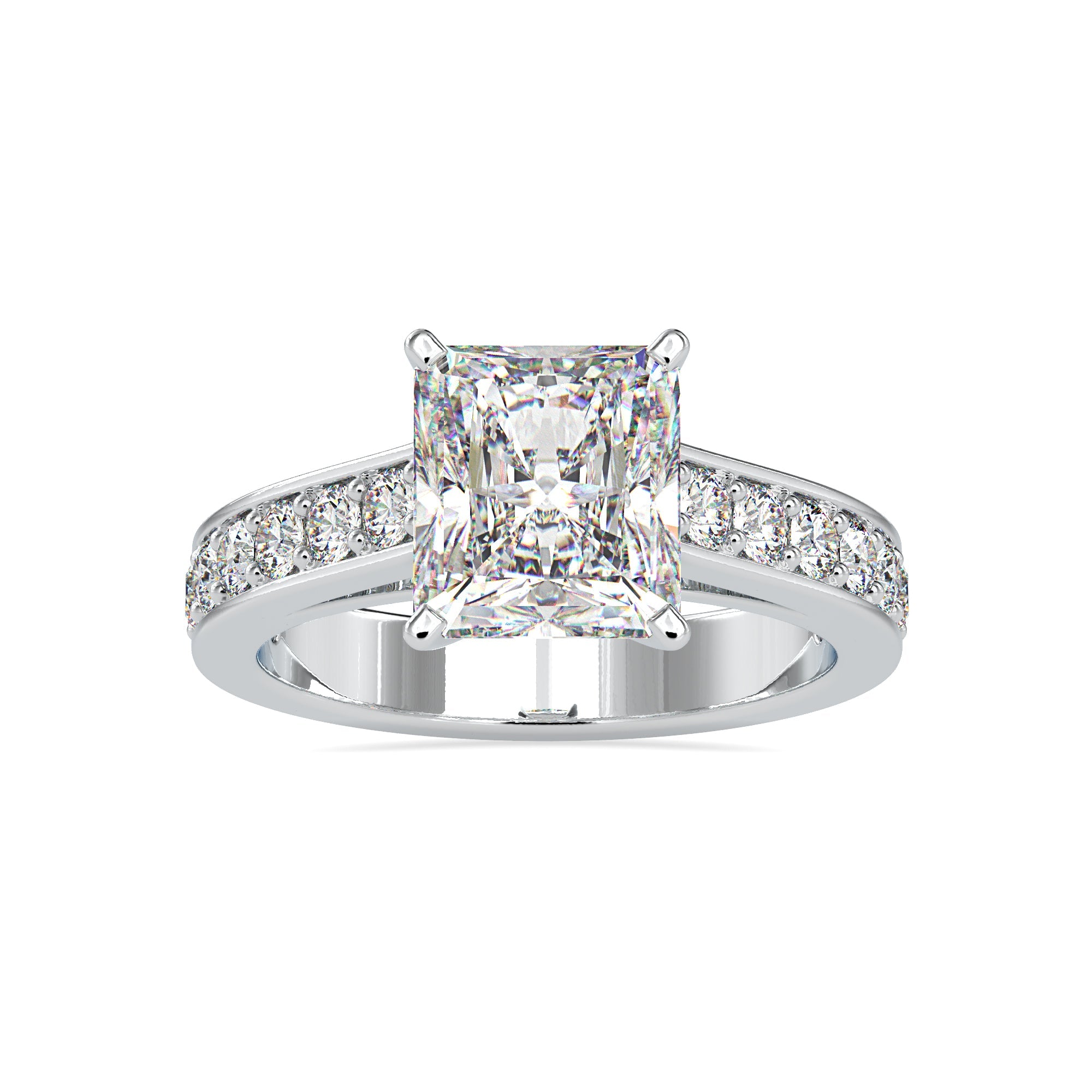 Radiant Crown Diamond Ring
