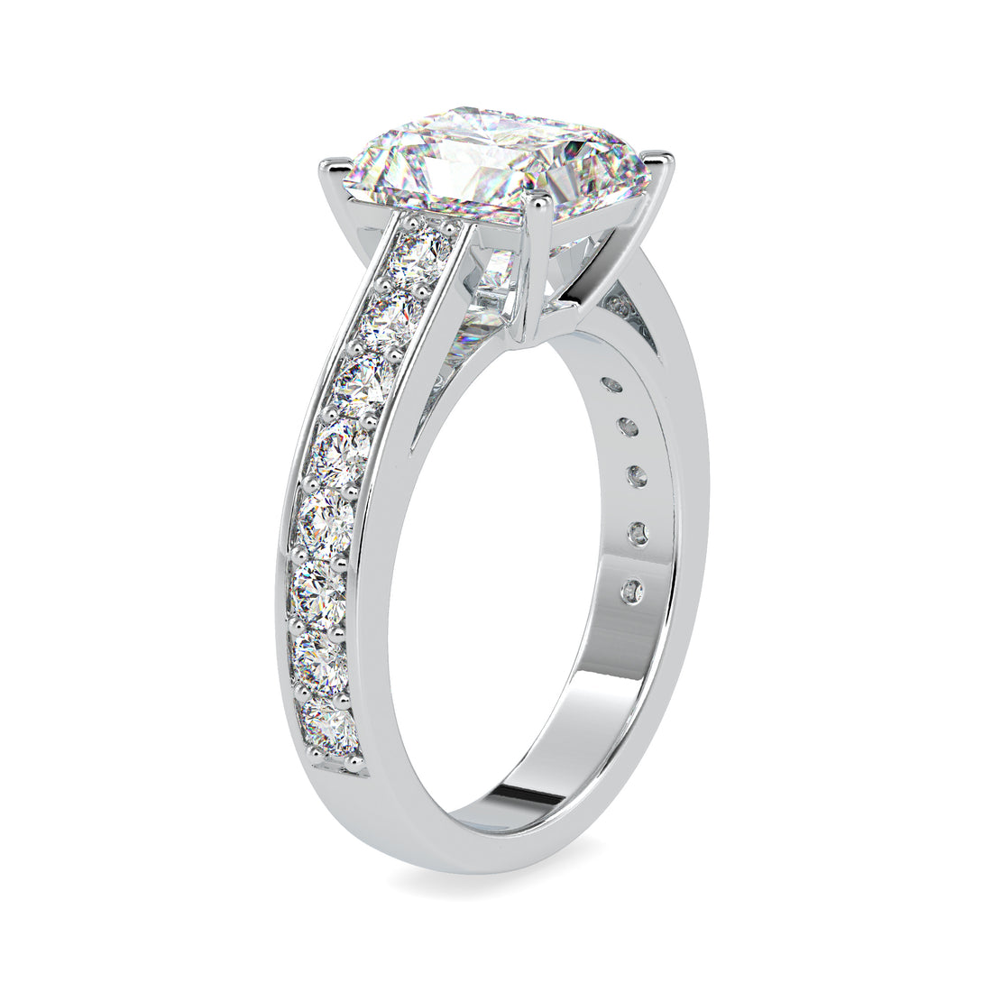 Radiant Crown Diamond Ring