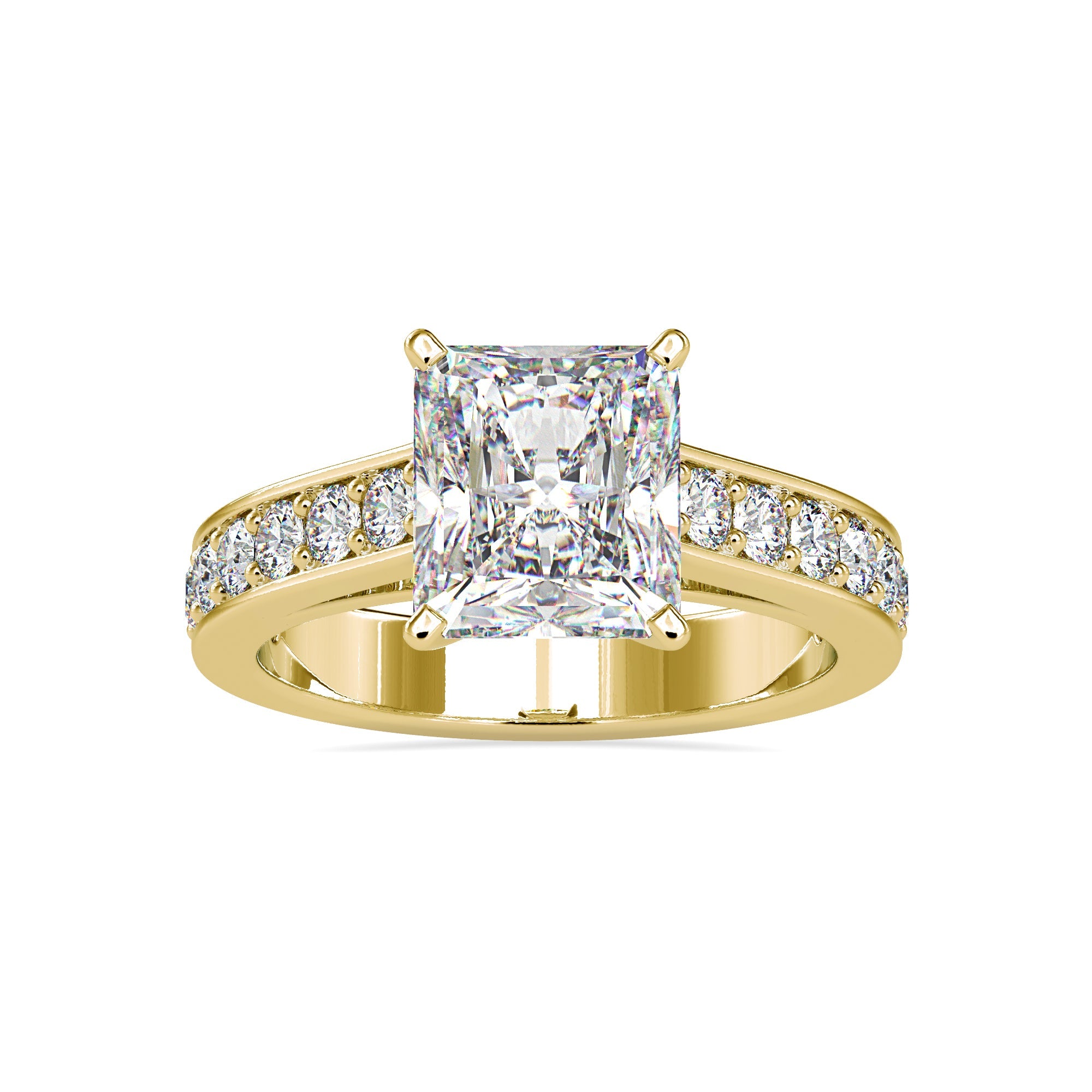 Radiant Crown Diamond Ring