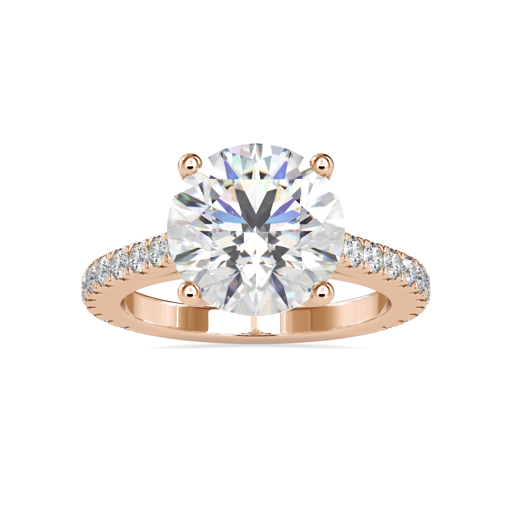 Gold Mirage Round Diamond Ring