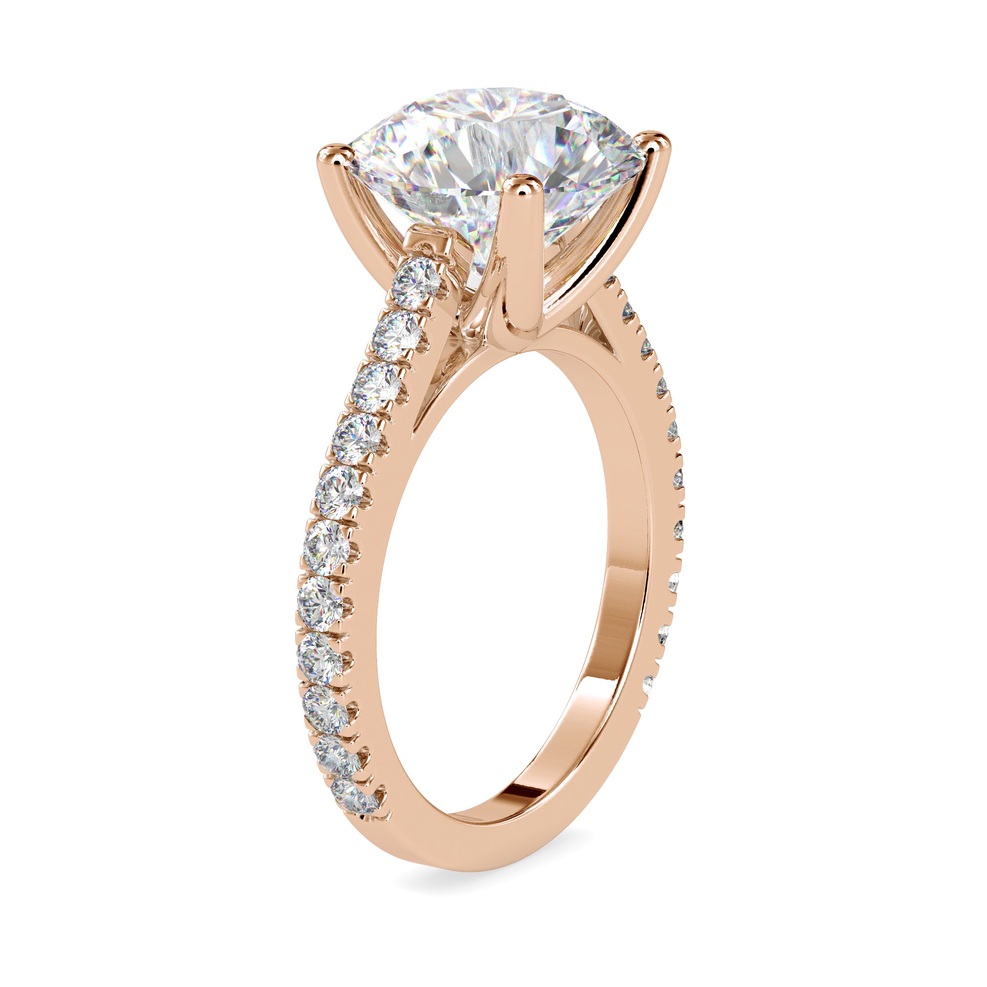 Gold Mirage Round Diamond Ring