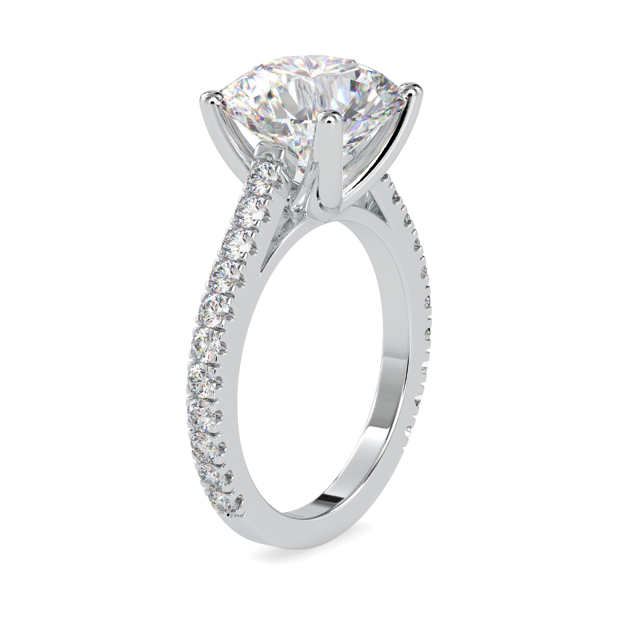 Gold Mirage Round Diamond Ring