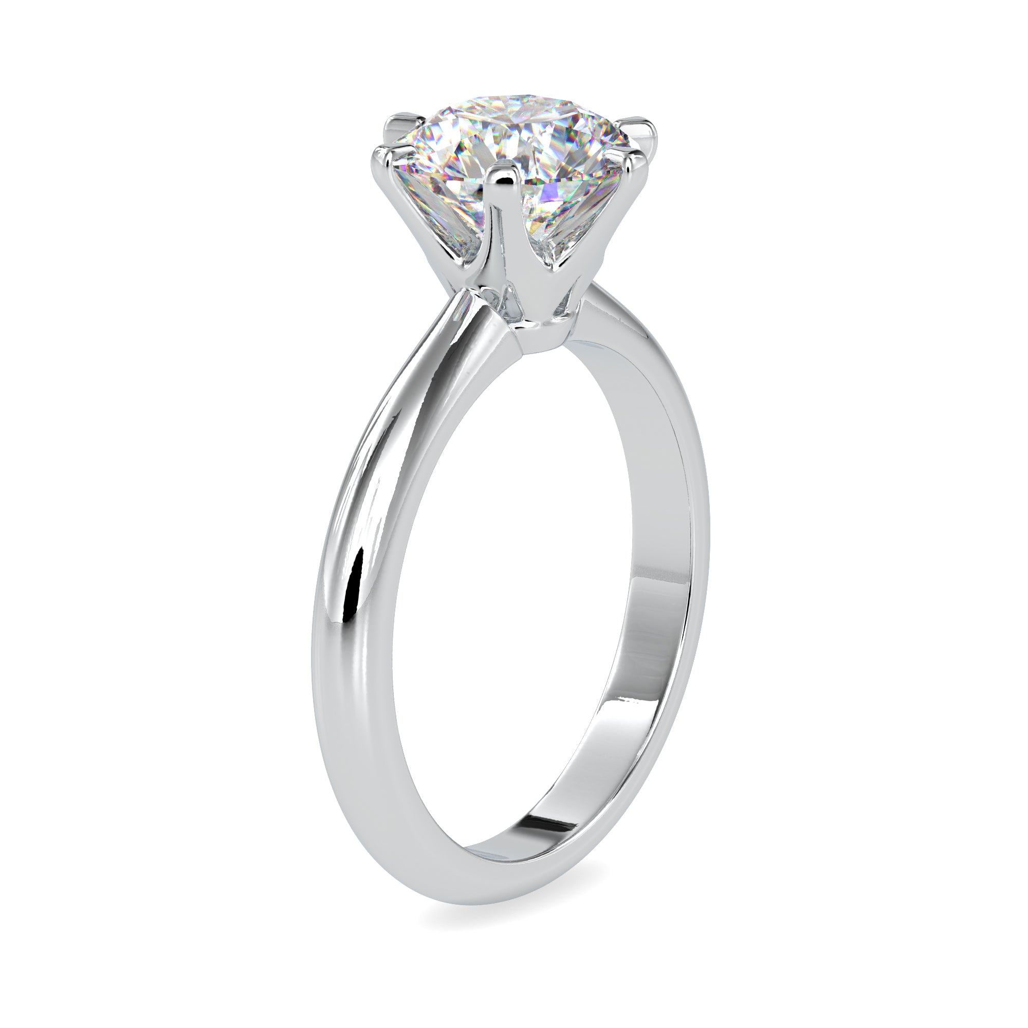 Classic Round Brilliant Solitaire Engagement Ring