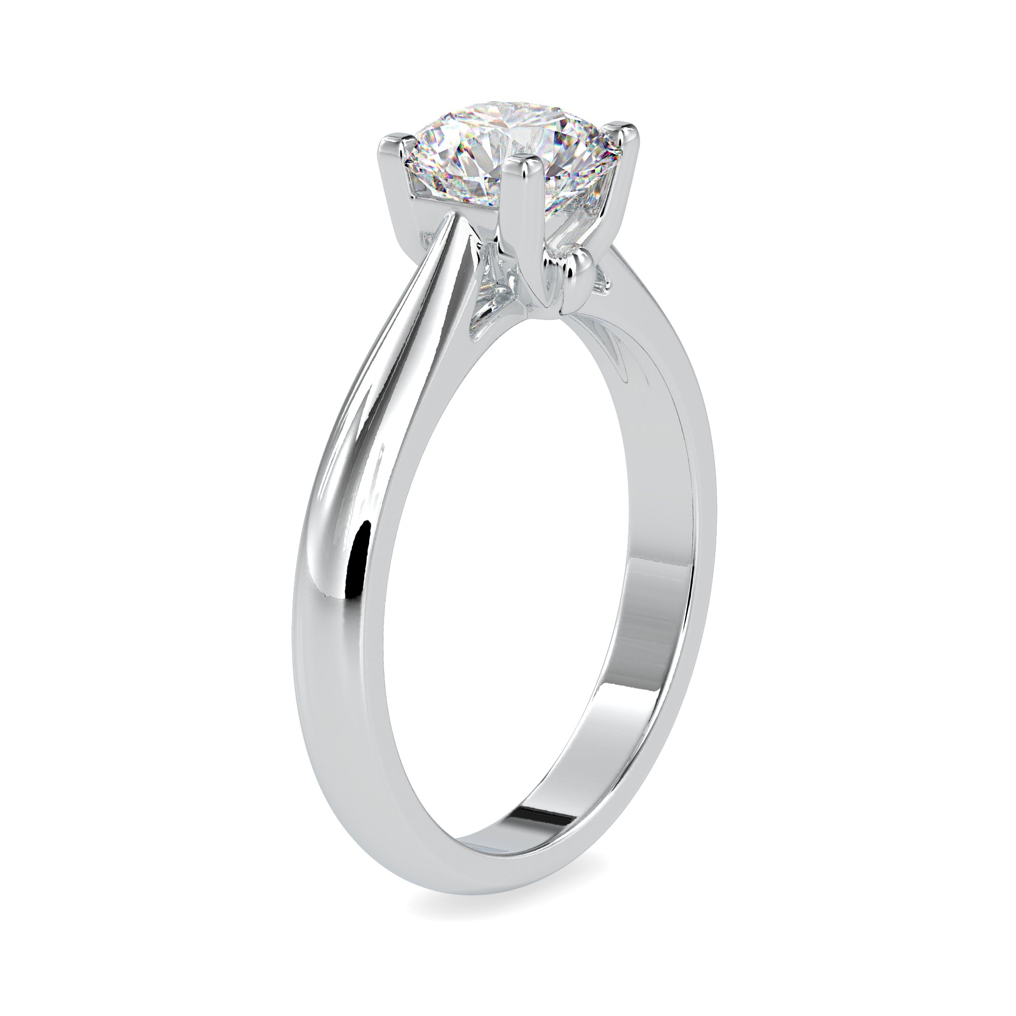 1.20 Carat Majestic Round Solitaire Diamond Ring