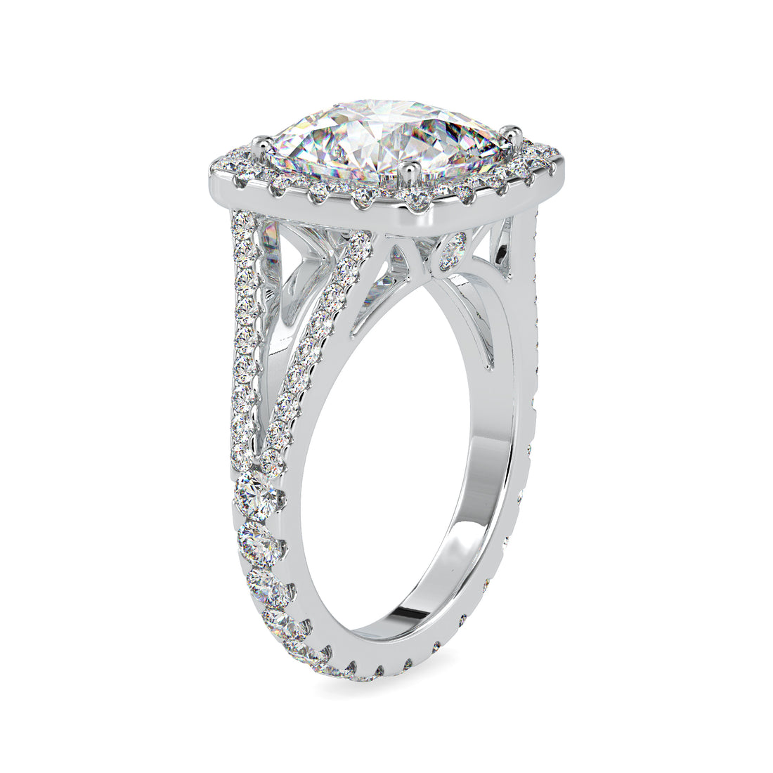 5.60 Carat Vintage Cushion Ring