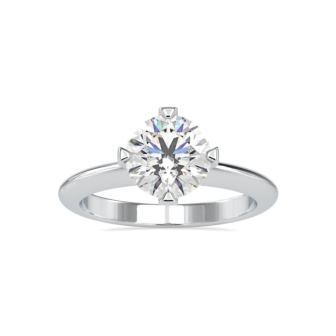 1.60 Carat Minimal Solitaire Diamond Ring