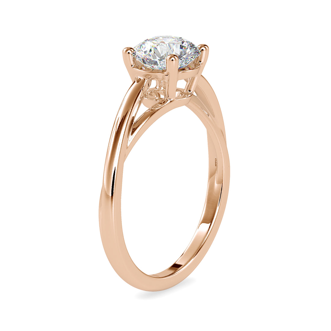 1.20 carats Round Lab Grown Diamond Ring