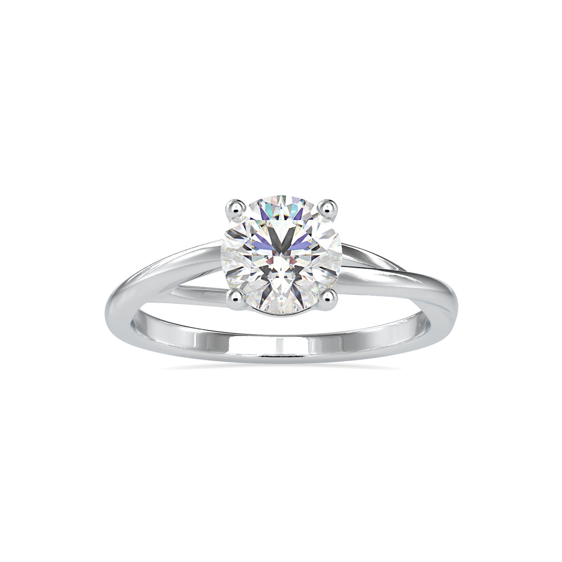 1.20 carats Round Lab Grown Diamond Ring