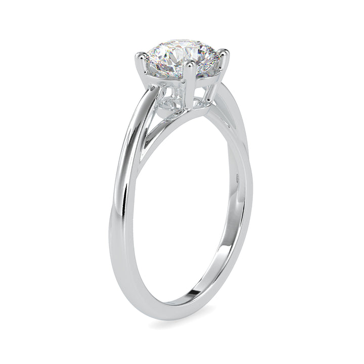 1.20 carats Round Lab Grown Diamond Ring