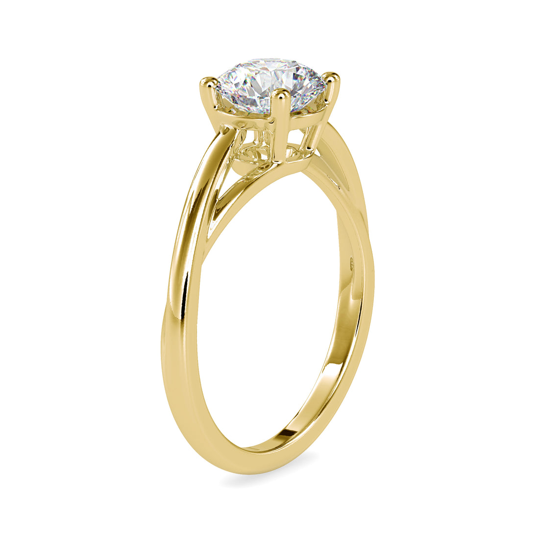 1.20 carats Round Lab Grown Diamond Ring