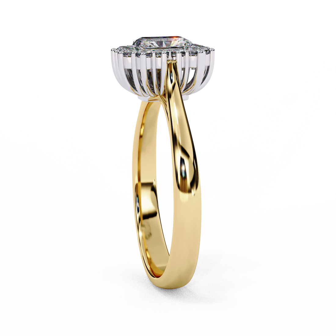 Mod Halo Diamond Ring