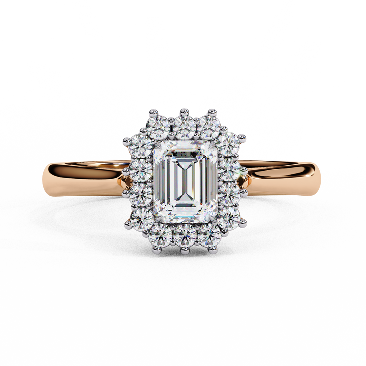 Mod Halo Diamond Ring