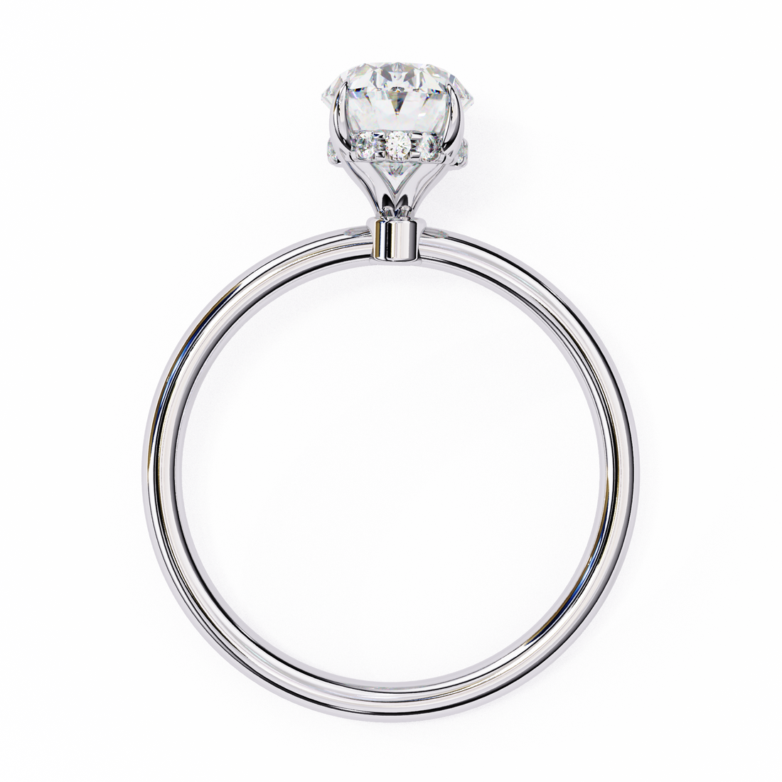 Twilight Charm Oval Diamond Ring