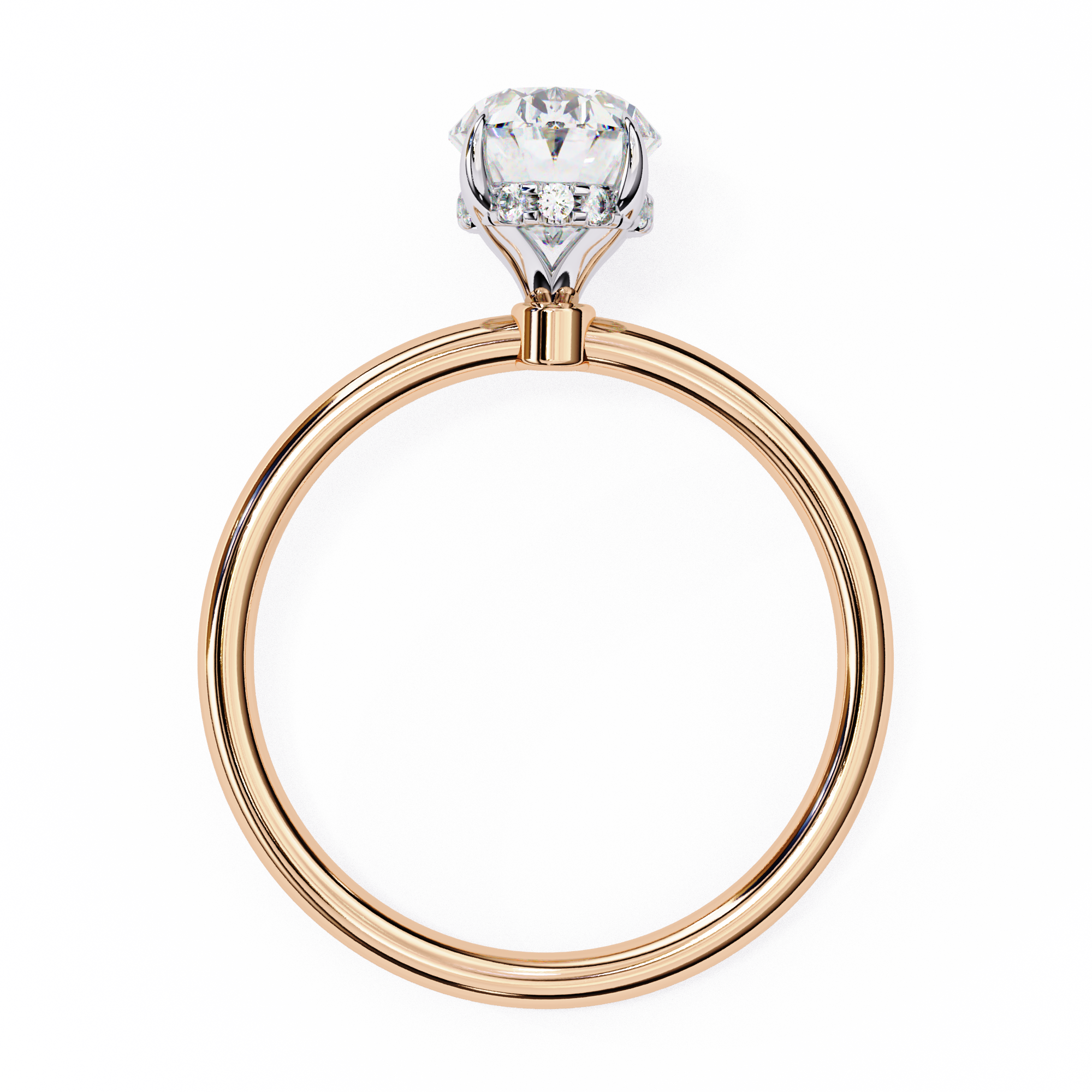 Twilight Charm Oval Diamond Ring