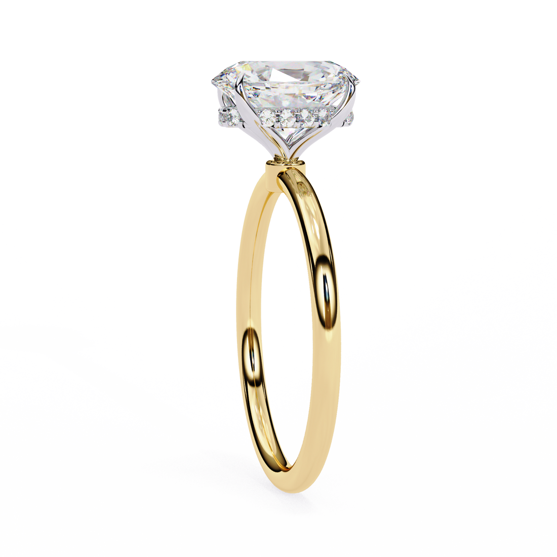 Twilight Charm Oval Diamond Ring