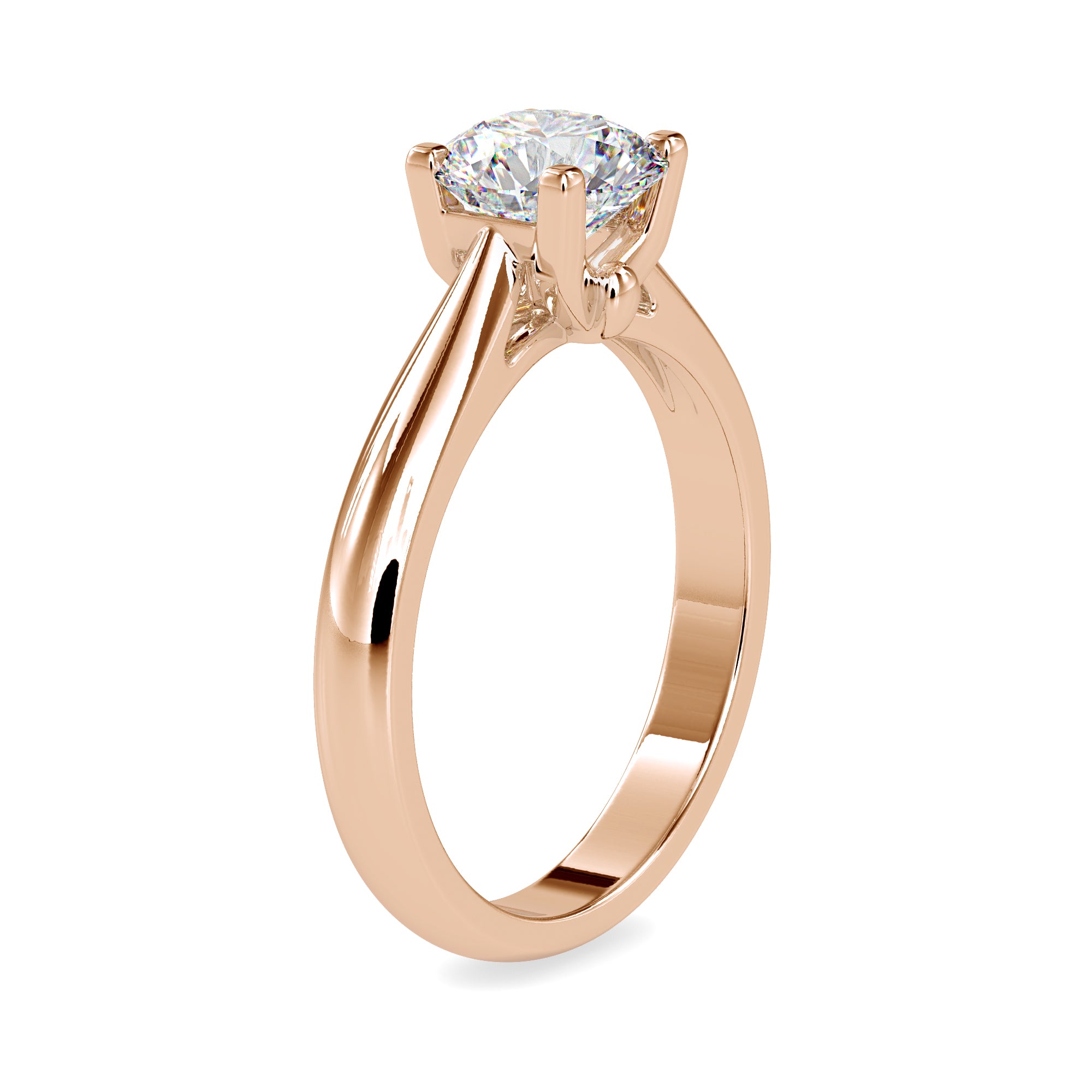 1.20 Carat Majestic Round Solitaire Diamond Ring 4