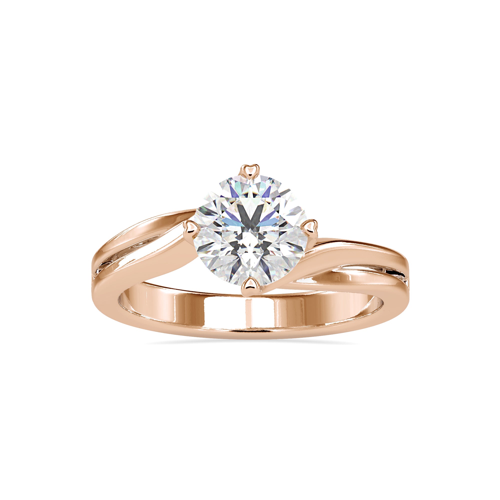 1.20 carat Twisted Prong Diamond Ring 3