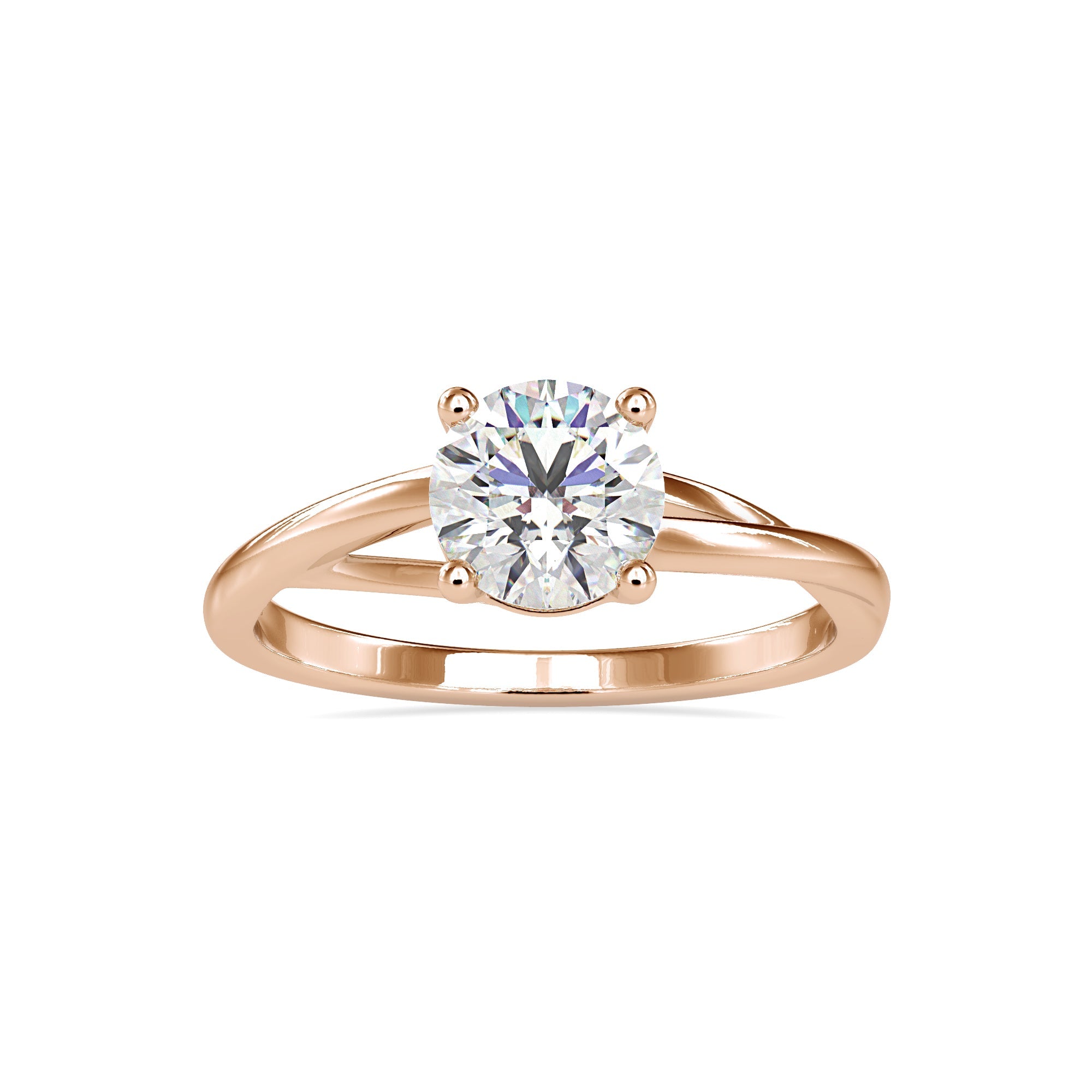 1.20 carats Round Lab Grown Diamond Ring 3