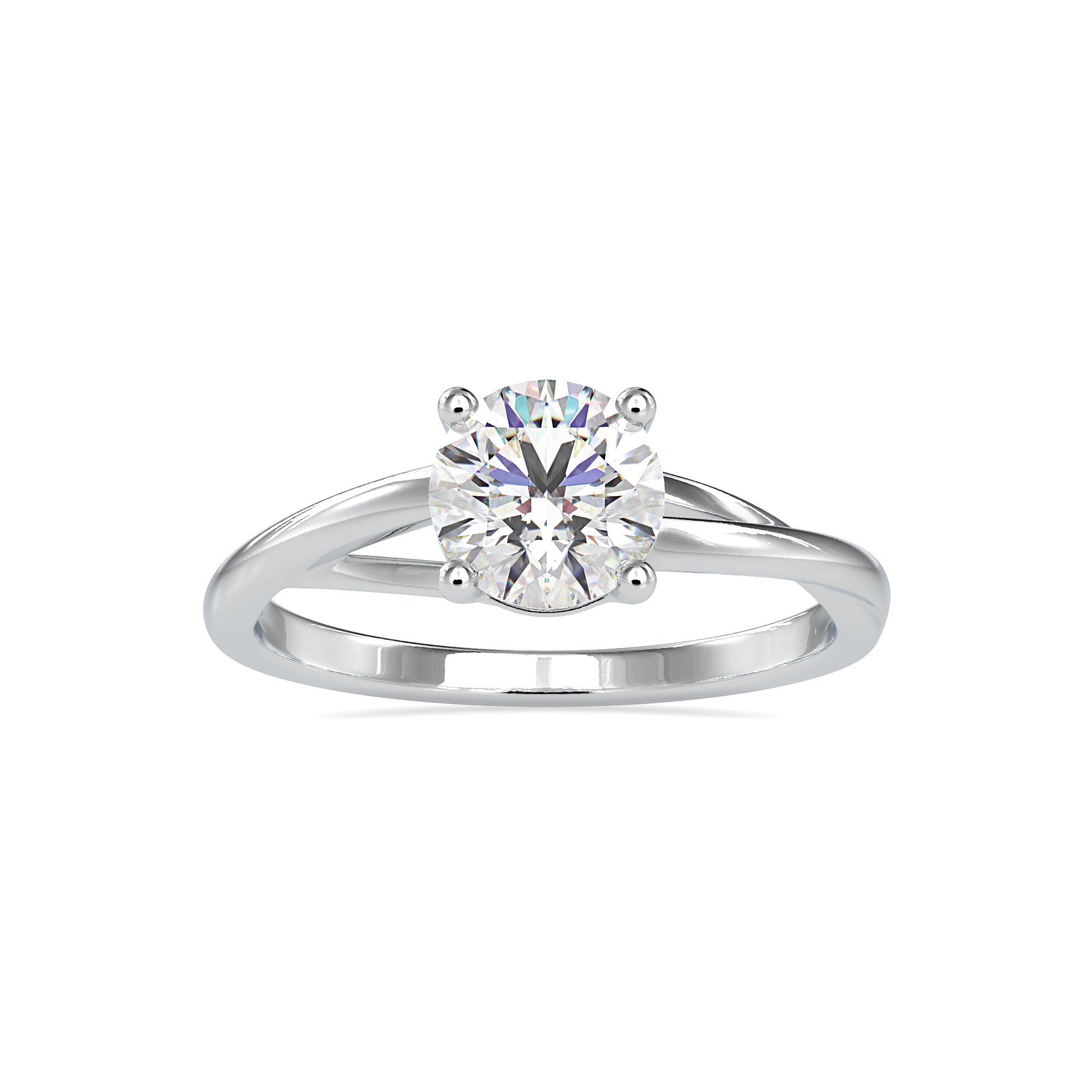 1.20 carats Round Lab Grown Diamond Ring 5
