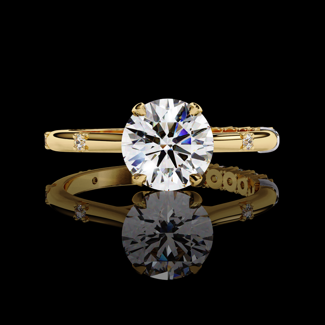 1.25 Carats Colluding Diamond Solitaire Ring2