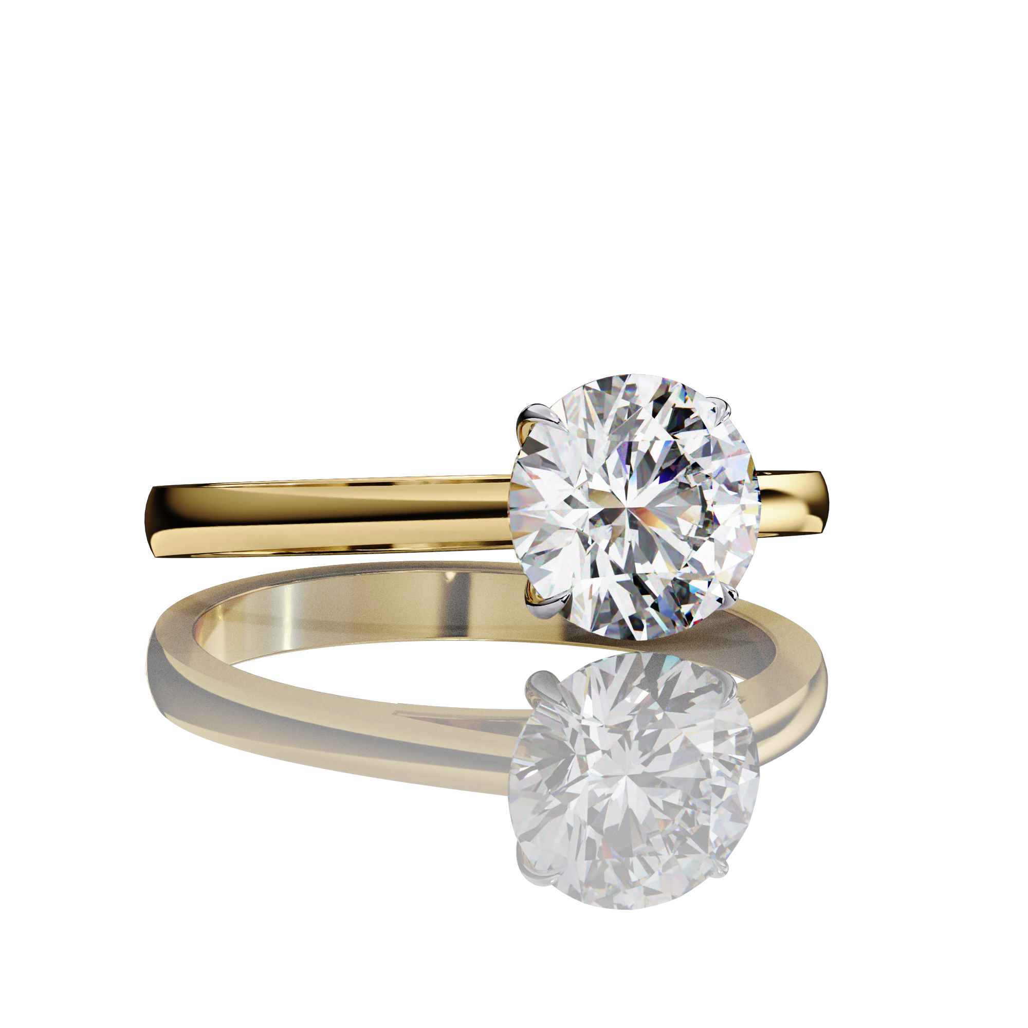 1.25 Carats Lab Grown Round Diamond Ring2