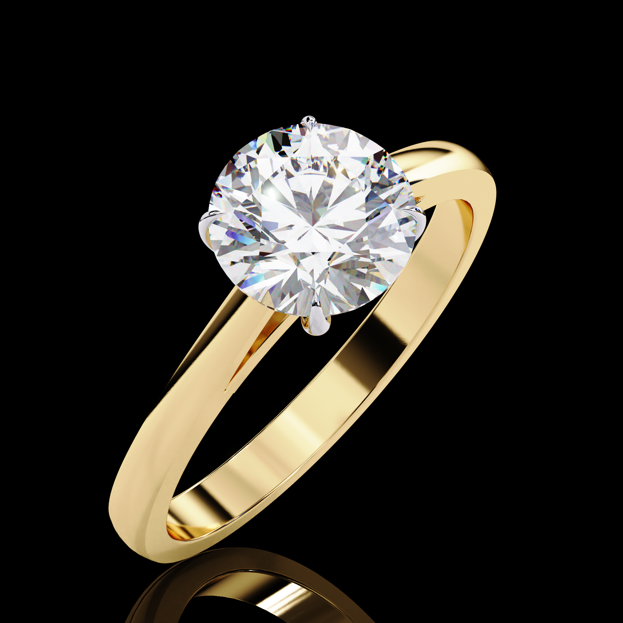 1.25 Carats Lab Grown Round Diamond Ring3