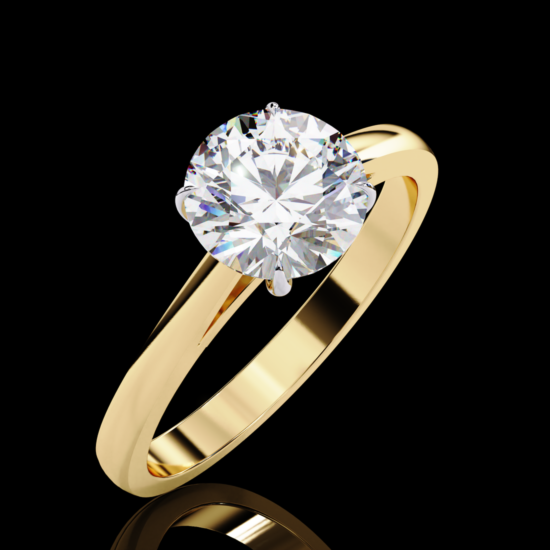 1.25 Carats Lab Grown Round Diamond Ring3