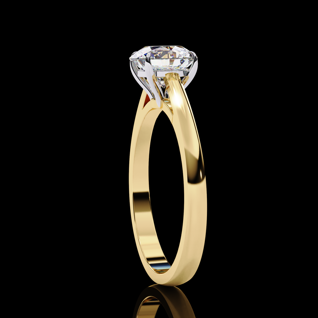 1.25 Carats Lab Grown Round Diamond Ring5