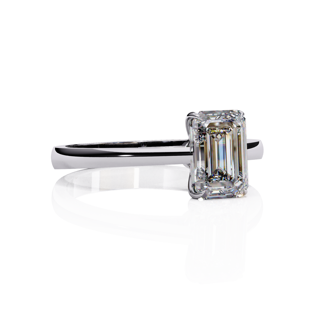 Lab grown diamond engagement ring