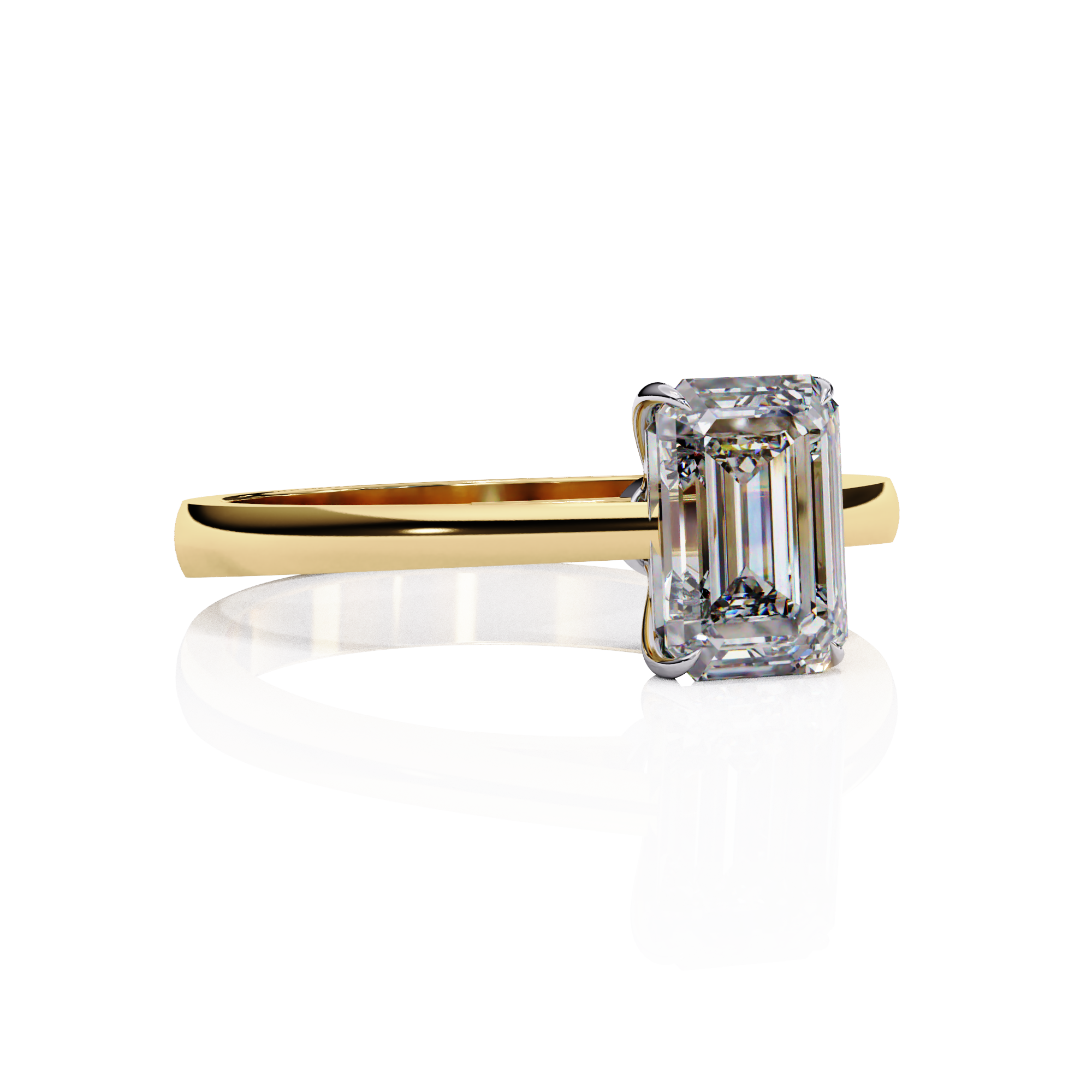 Lab grown diamond engagement ring