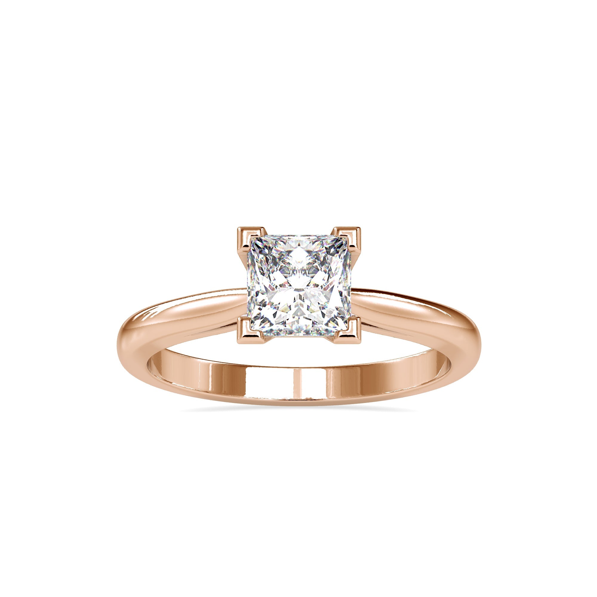 1.25 carats Princess Solitaire Diamond Ring 2
