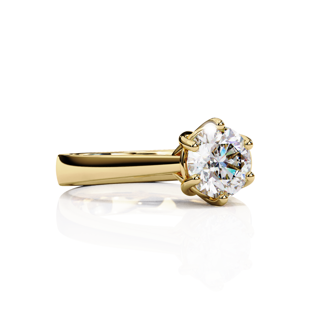 1.25 carats Round Solitaire Ring