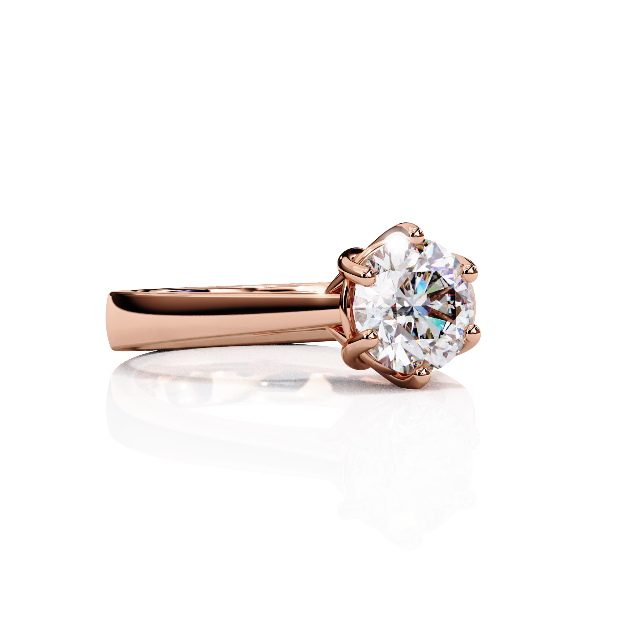 1.25 carats Round Solitaire Ring11