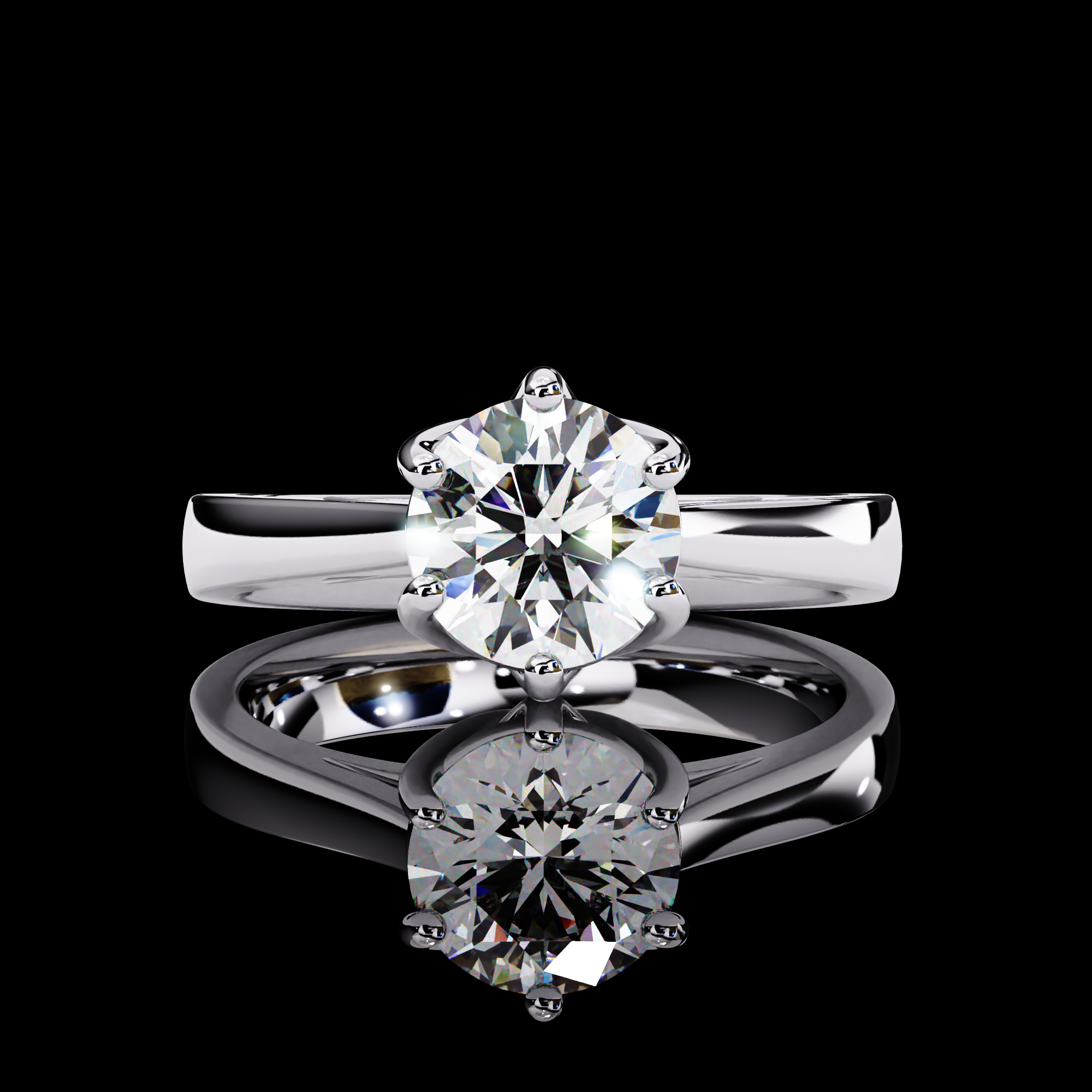 1.25 carats Round Solitaire Ring12