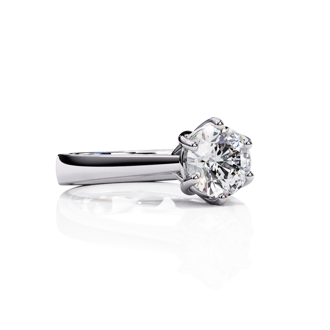 1.25 carats Round Solitaire Ring13