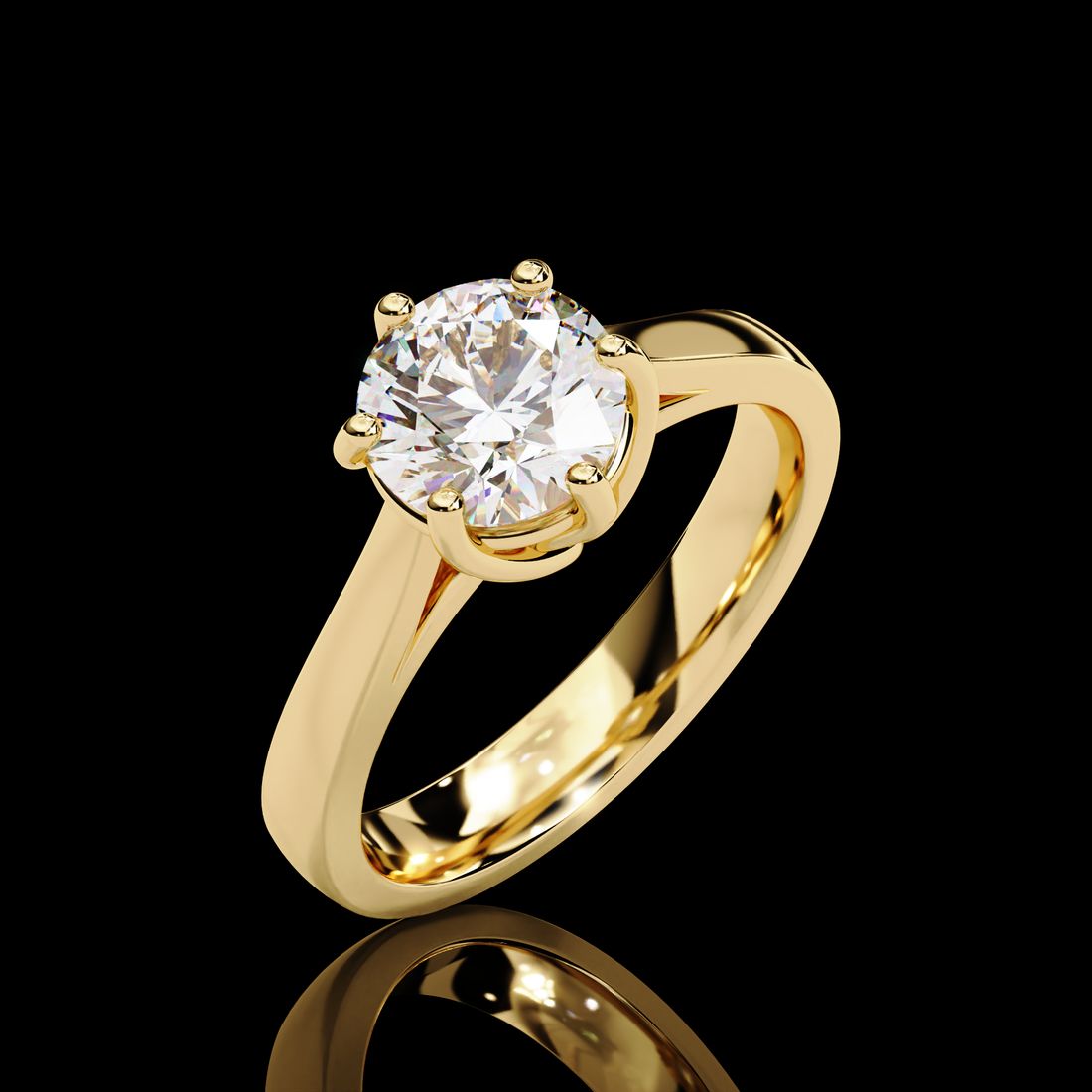1.25 carats Round Solitaire Ring4