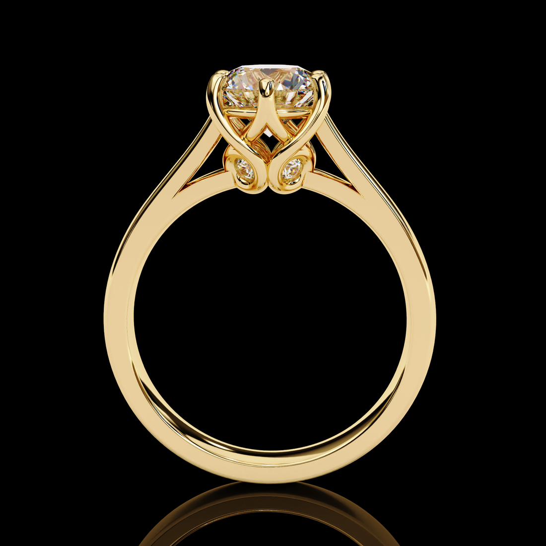1.25 carats Round Solitaire Ring5