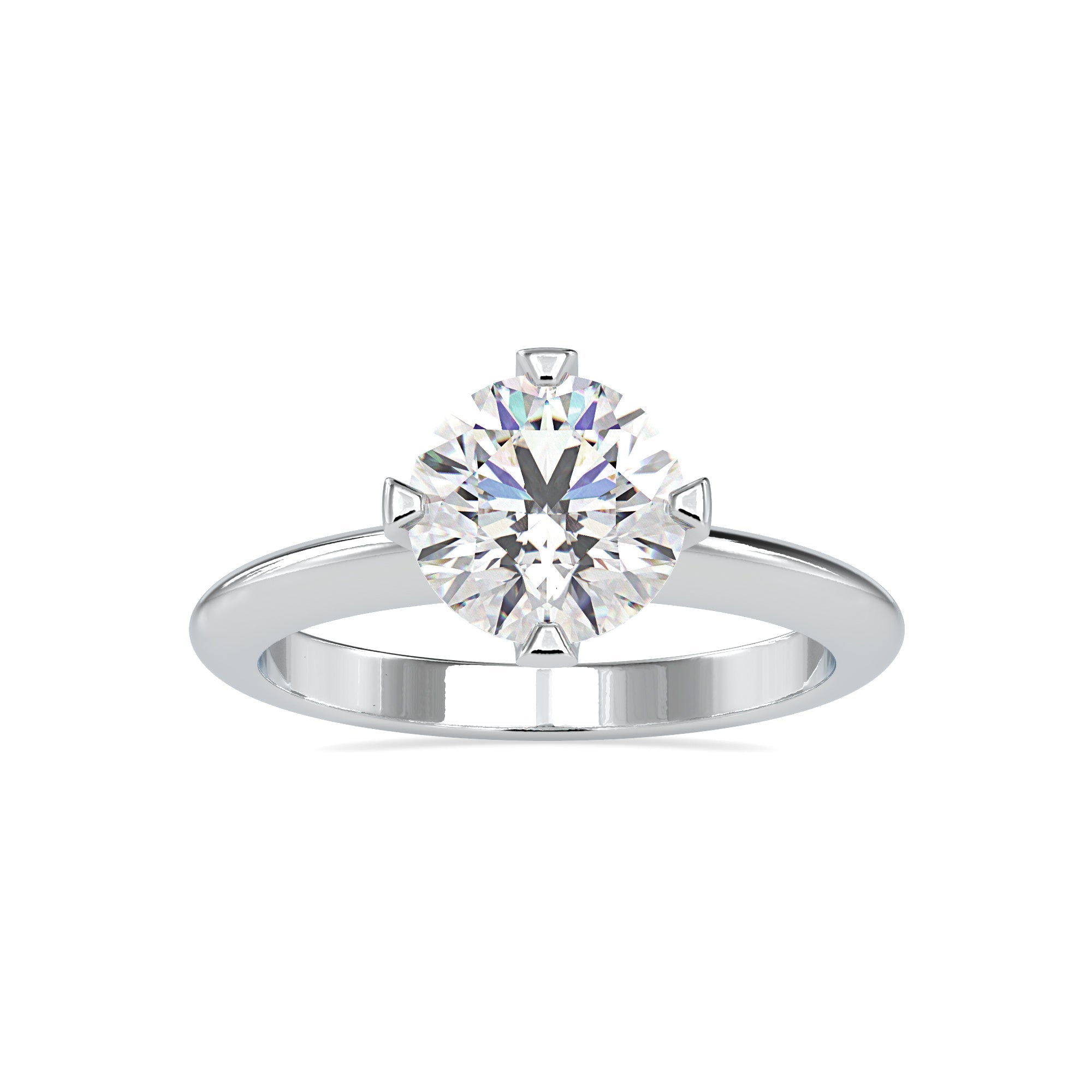 1.60 Carat Minimal Solitaire Diamond Ring 5