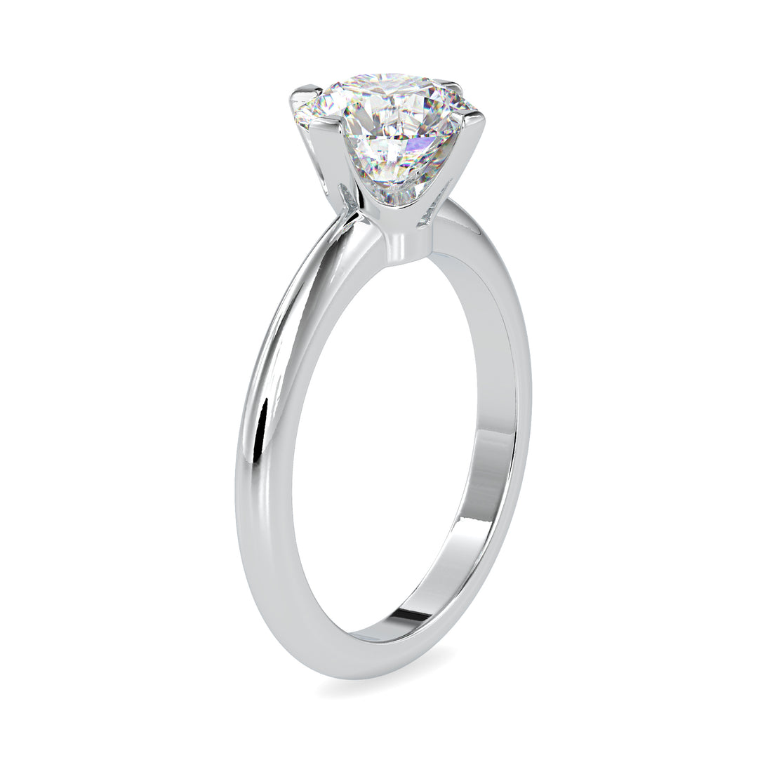 1.60 Carat Minimal Solitaire Diamond Ring 6