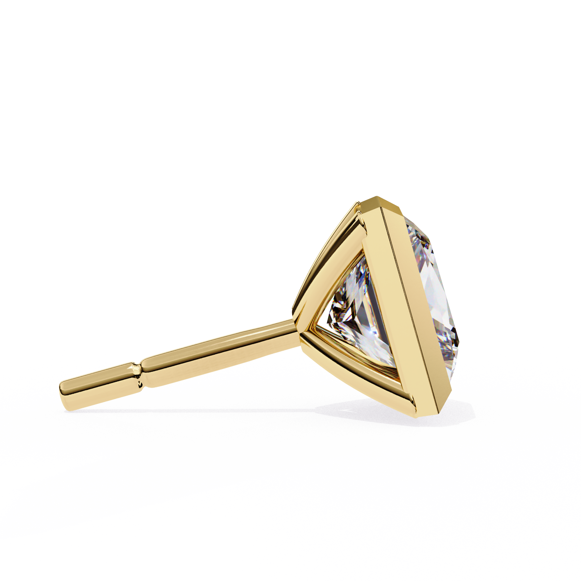 1.75 Carat Lab Grown Diamond Princess Stud Earrings