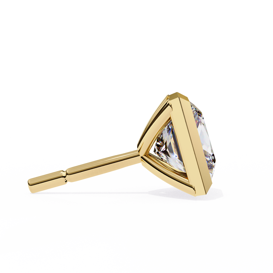 1.75 Carat Lab Grown Diamond Princess Stud Earrings