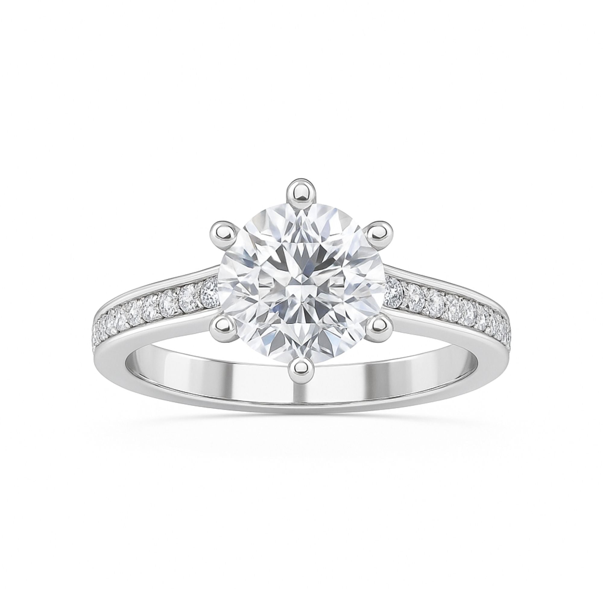 1.80 carats Round Solitaire Ring 4
