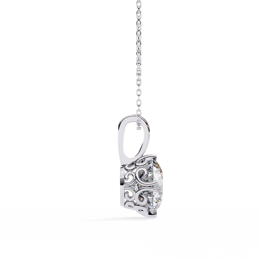 1.80 carats Solitaire Diamond pendant