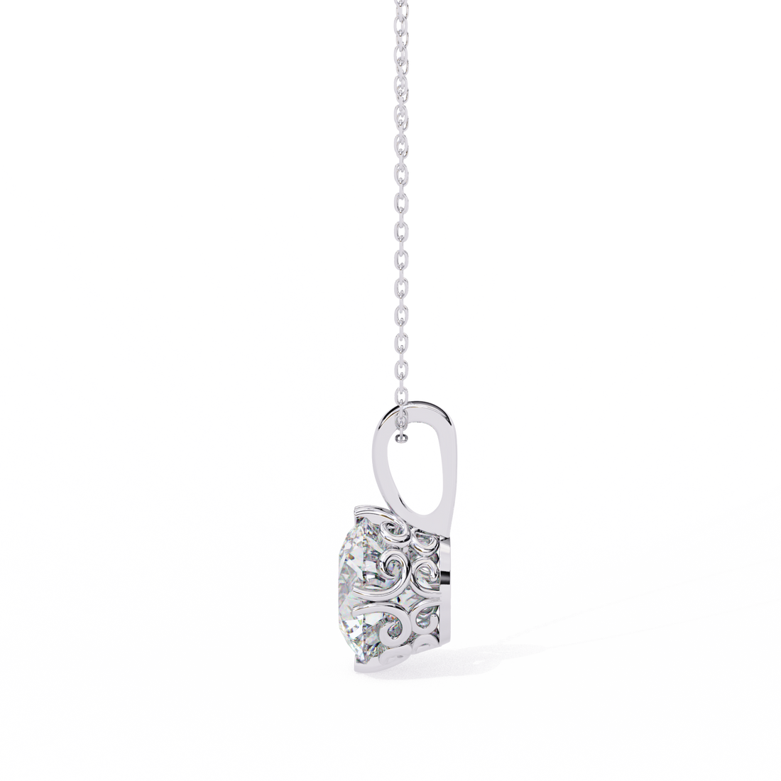1.80 carats Solitaire Diamond pendant