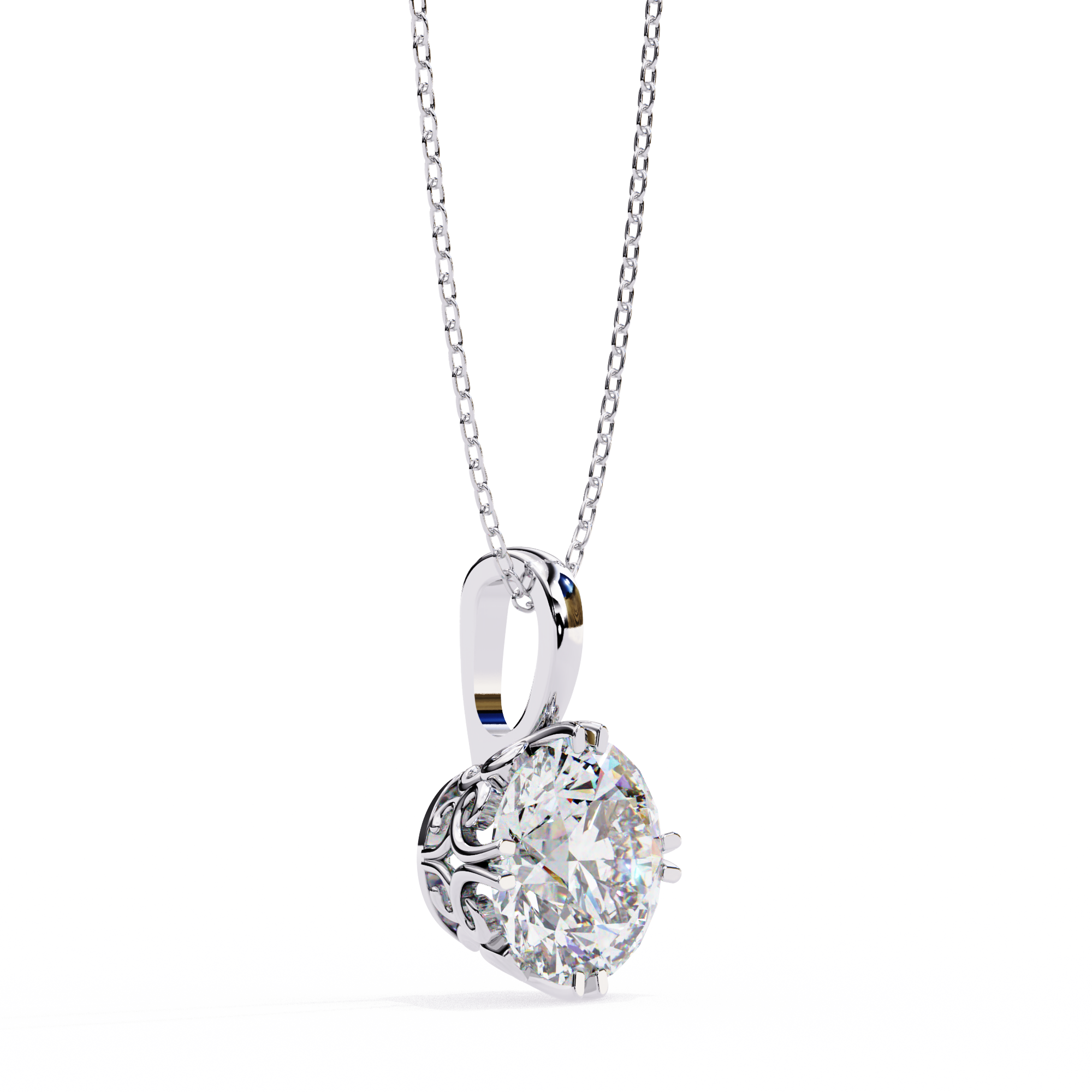 1.80 carats Solitaire Diamond pendant