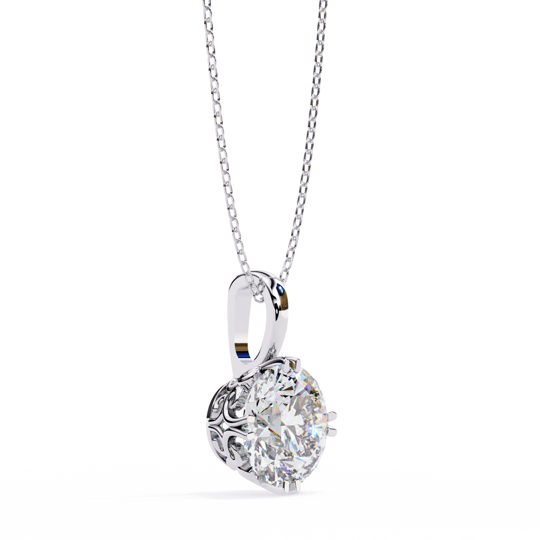 1.80 carats Solitaire Diamond pendant